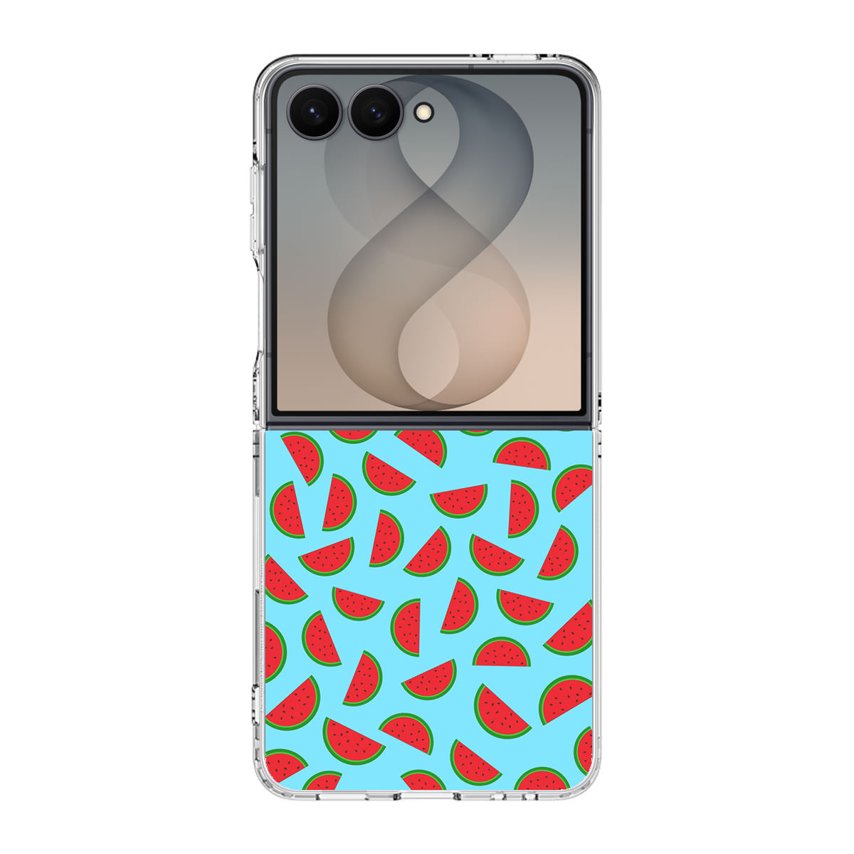 Watermelon Fruit Pattern Blue Samsung Galaxy Z Flip 8 Case