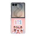 BTS Member in Pink Samsung Galaxy Z Flip 8 Case
