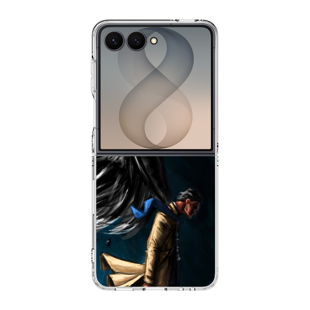 Castiel Supernatural Art Samsung Galaxy Z Flip 8 Case