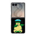 Cute Snorlax Umbrella Samsung Galaxy Z Flip 8 Case