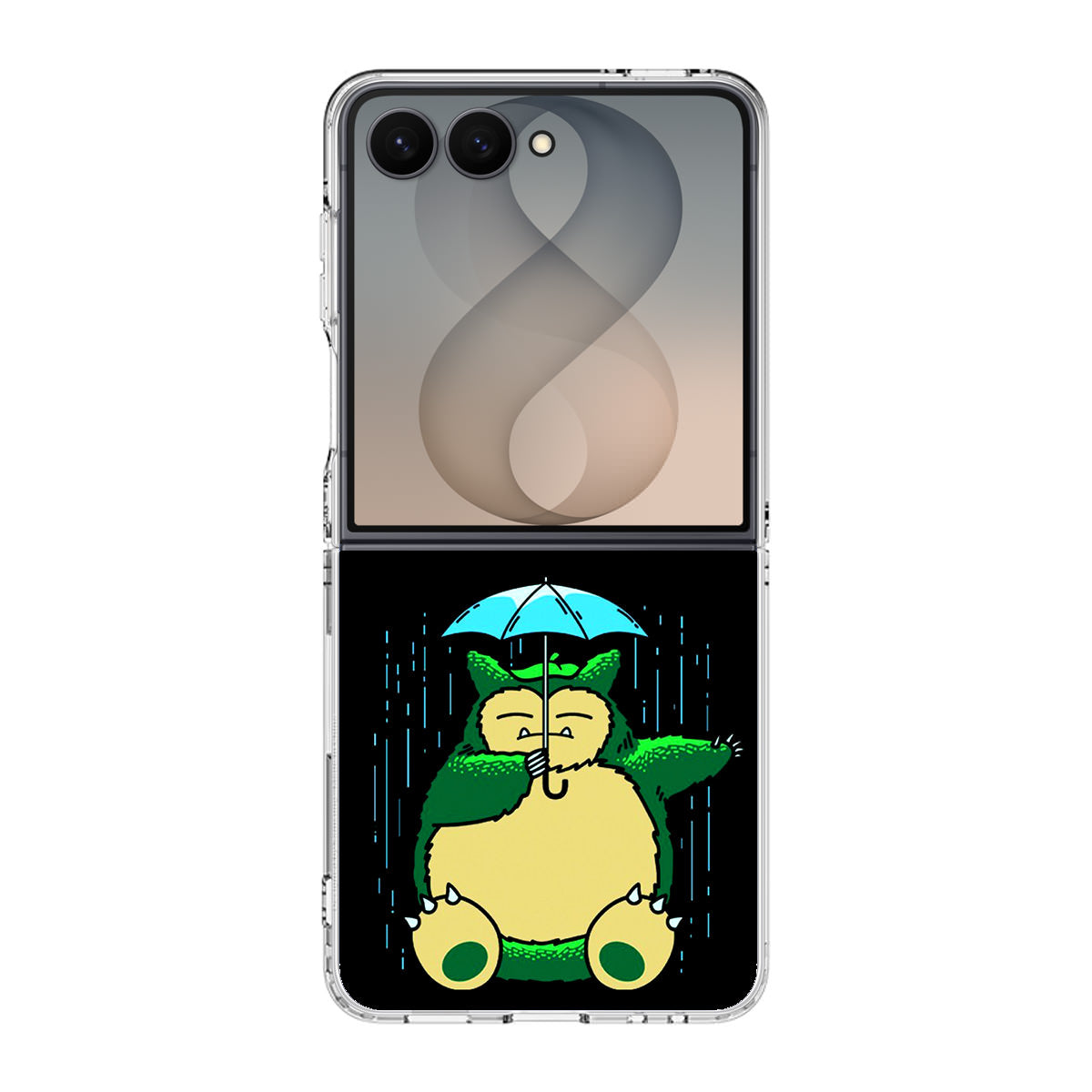 Cute Snorlax Umbrella Samsung Galaxy Z Flip 8 Case