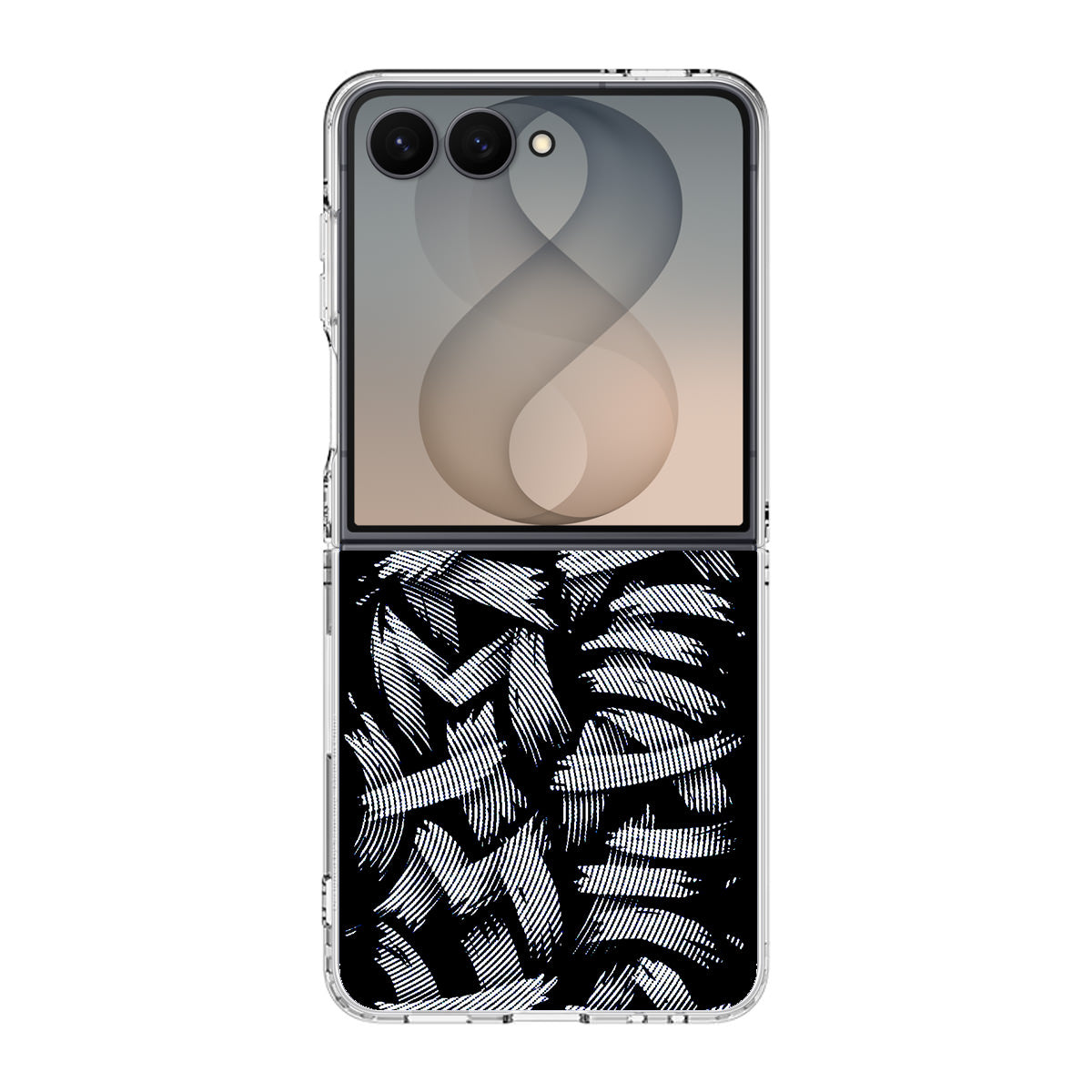 Dragon Ball Kamehameha Font Art Samsung Galaxy Z Flip 8 Case