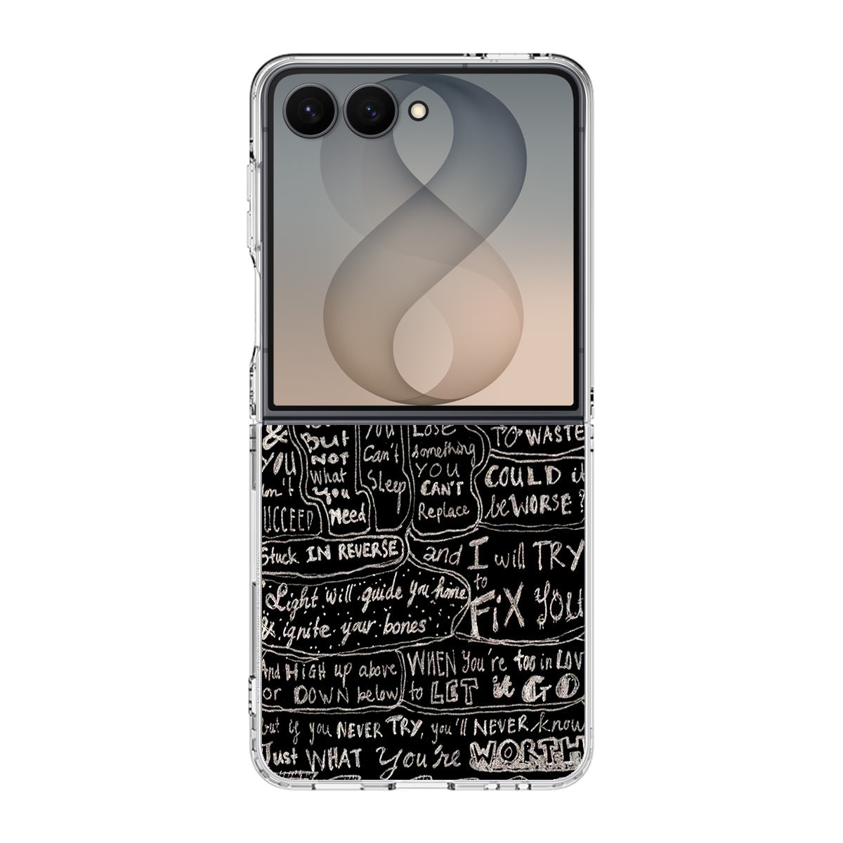 Fix You Lyrics Samsung Galaxy Z Flip 8 Case