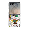 Friends TV Show Central Perk Sticker Samsung Galaxy Z Flip 8 Case