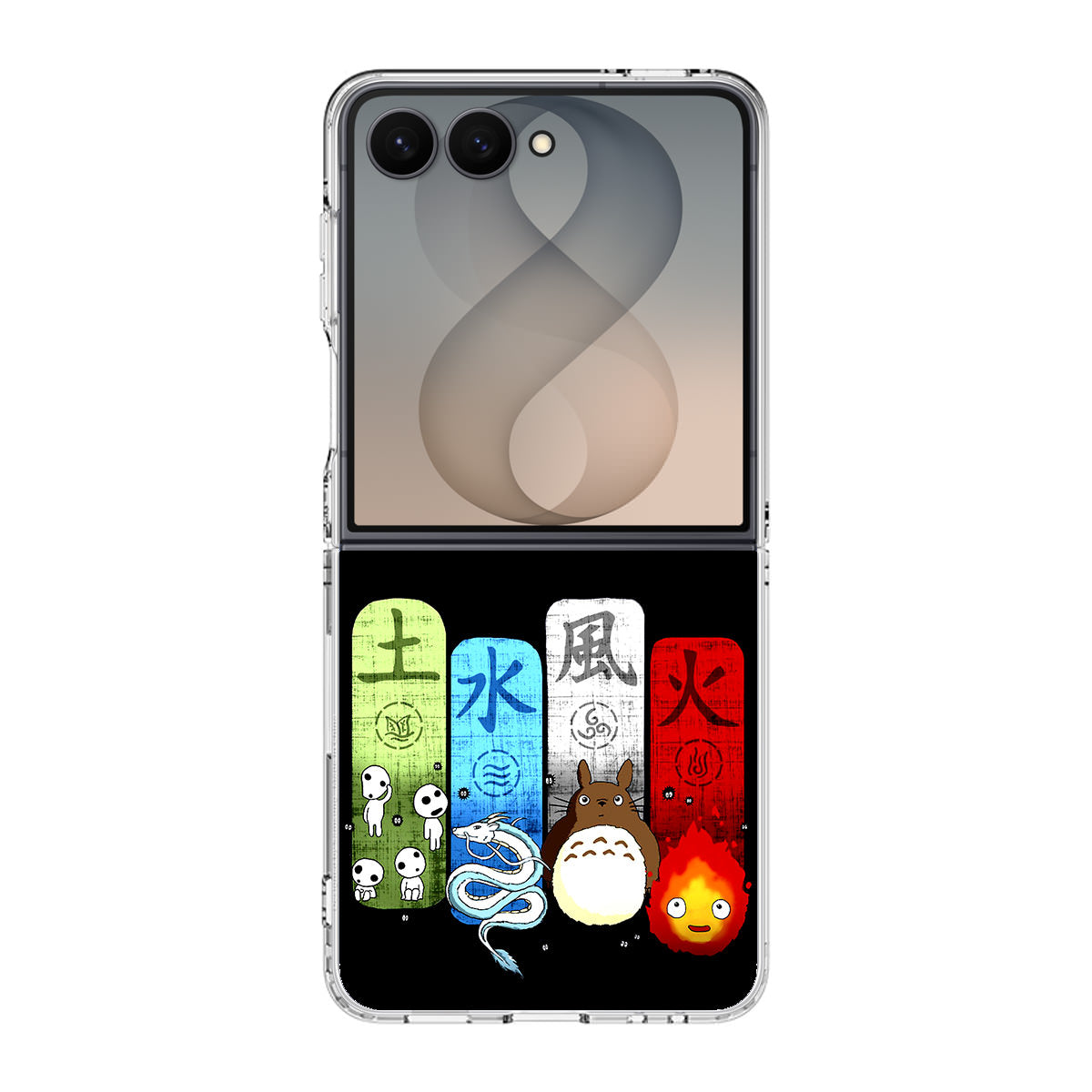 Ghibli Elemental Charms Samsung Galaxy Z Flip 8 Case