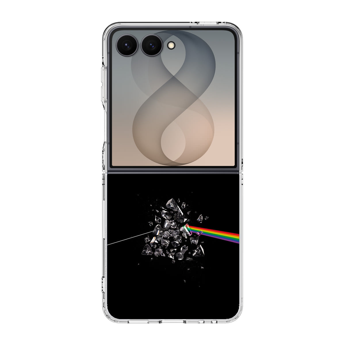 Glass Broken Light Refraction Samsung Galaxy Z Flip 8 Case