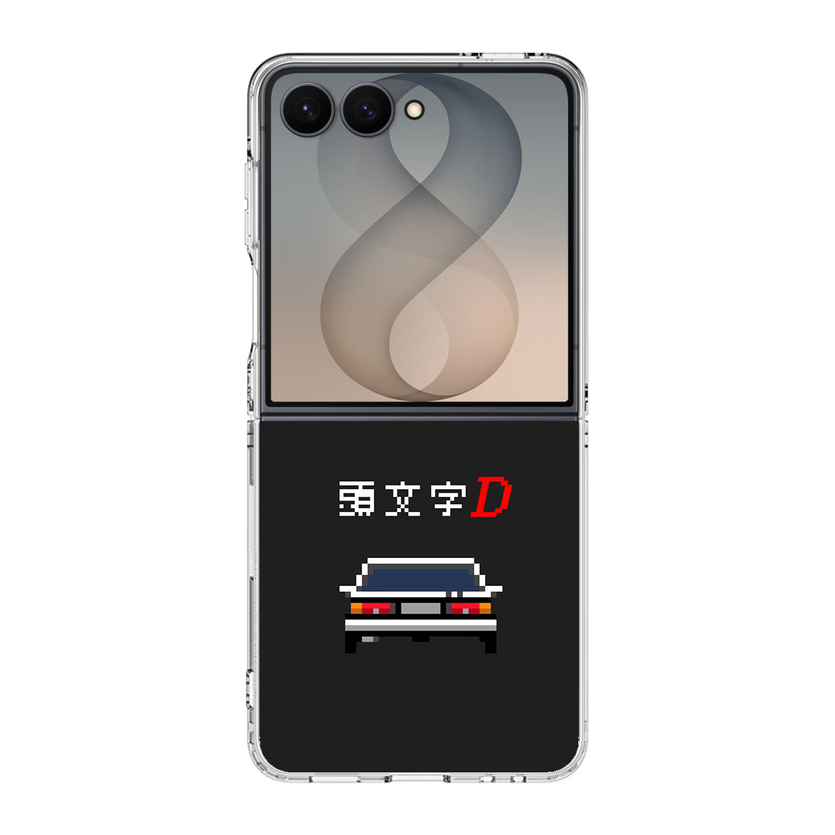 Initial D Pixel Art Samsung Galaxy Z Flip 8 Case