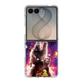 LLama Sloth And Cat Playing Together Samsung Galaxy Z Flip 8 Case