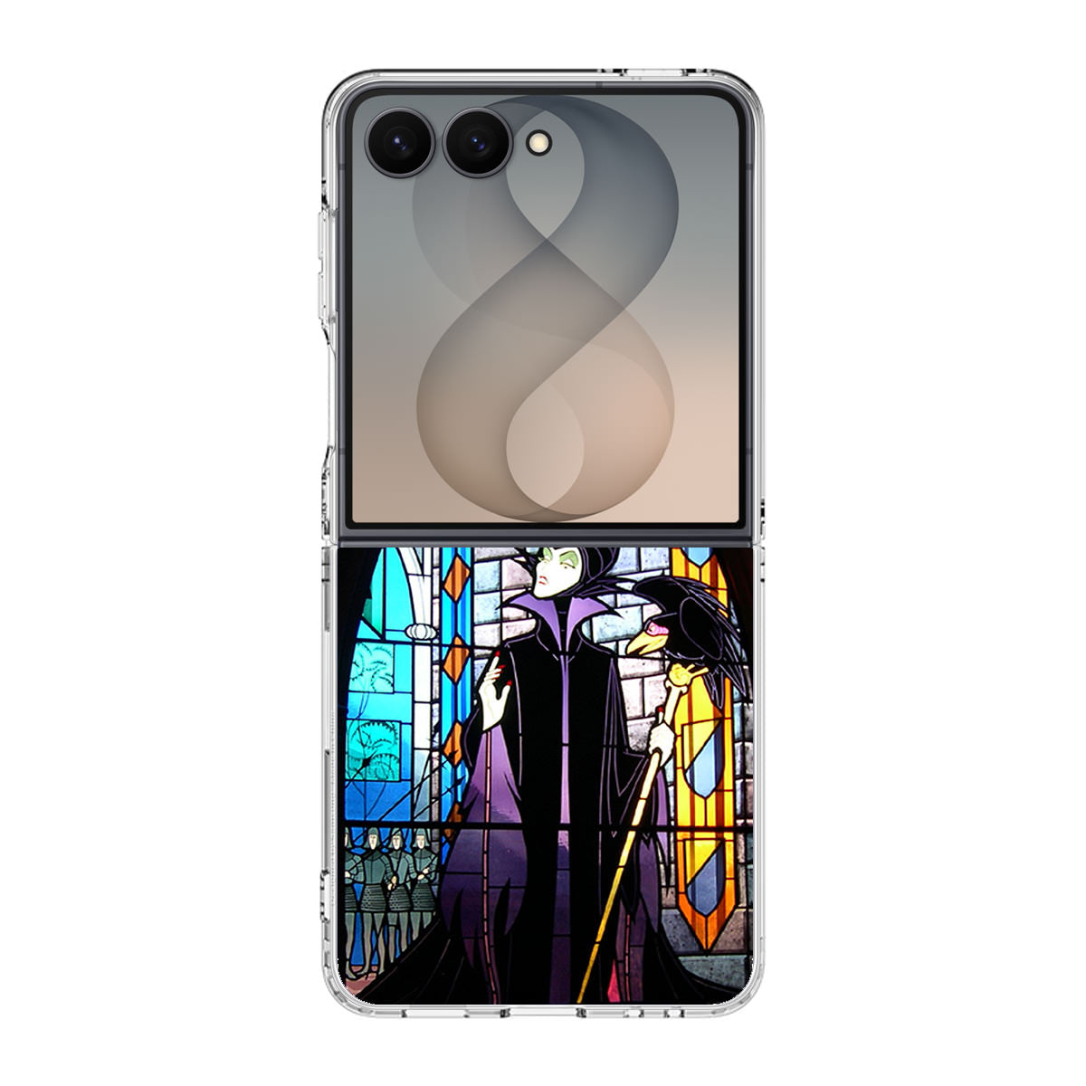 Maleficent Sleeping Beauty Glass Art Samsung Galaxy Z Flip 8 Case