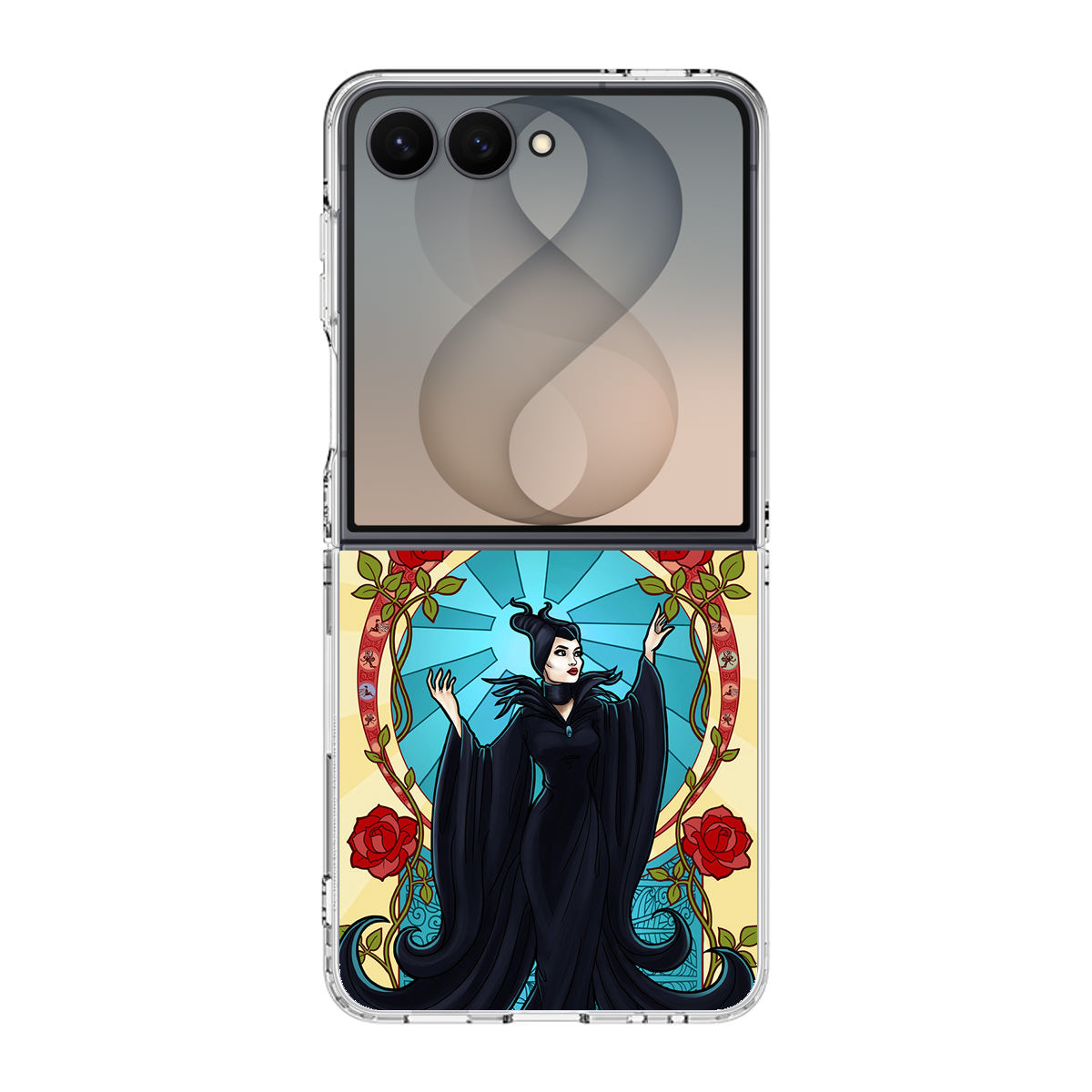 Maleficent With Flower Samsung Galaxy Z Flip 8 Case