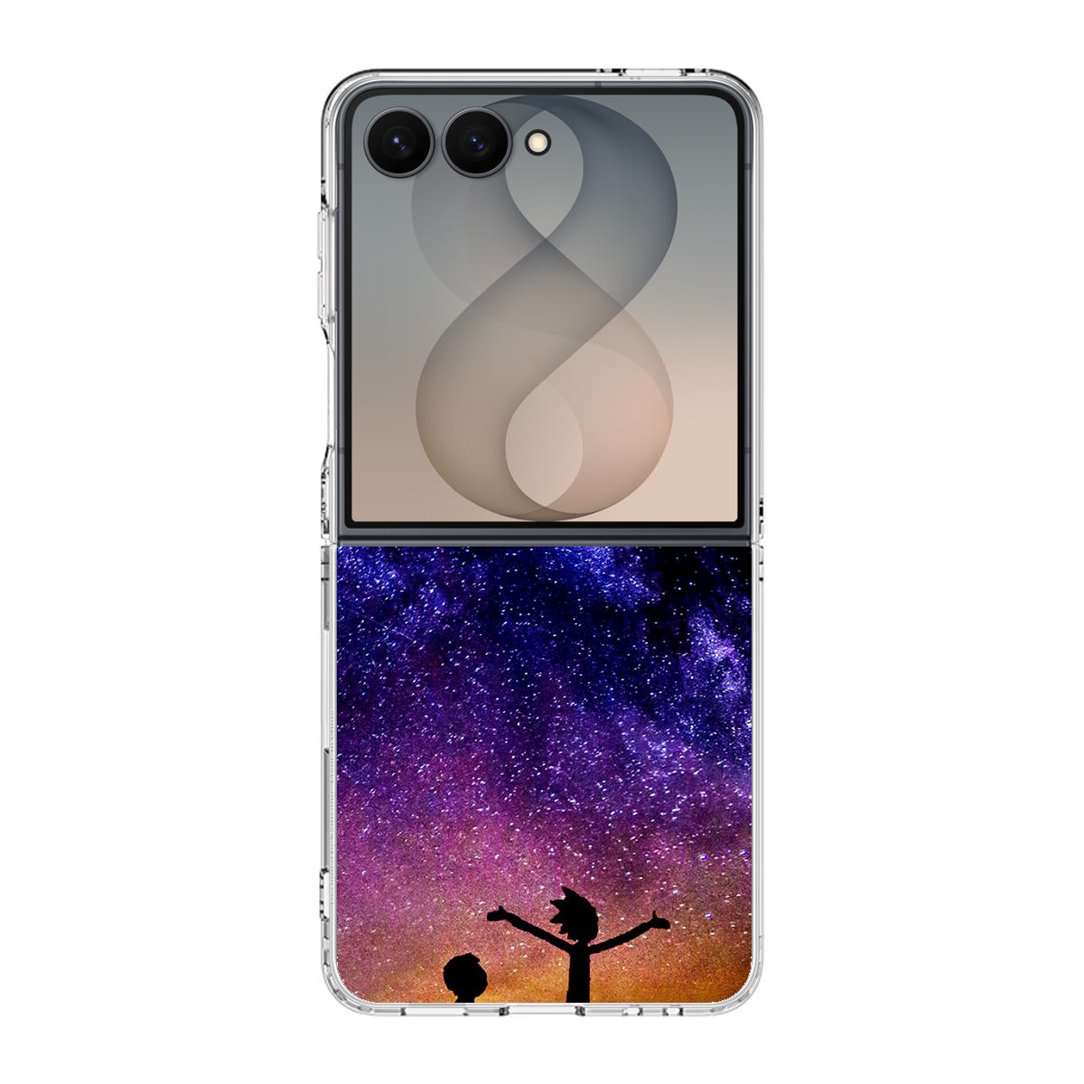 Morty Space Nebula Samsung Galaxy Z Flip 8 Case