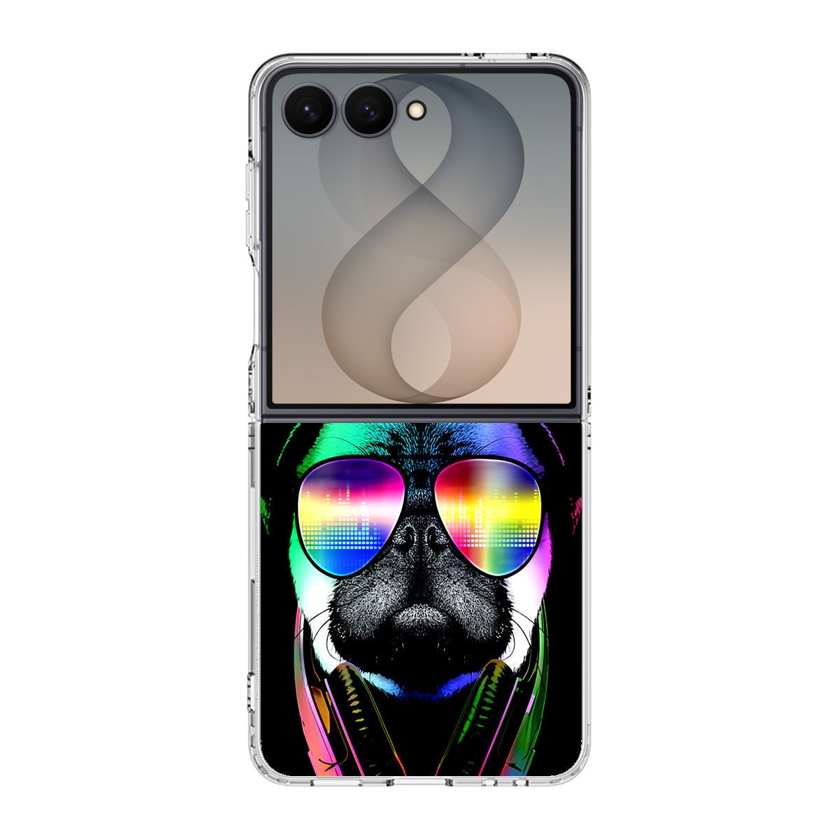 Music Lover Pug V Samsung Galaxy Z Flip 8 Case