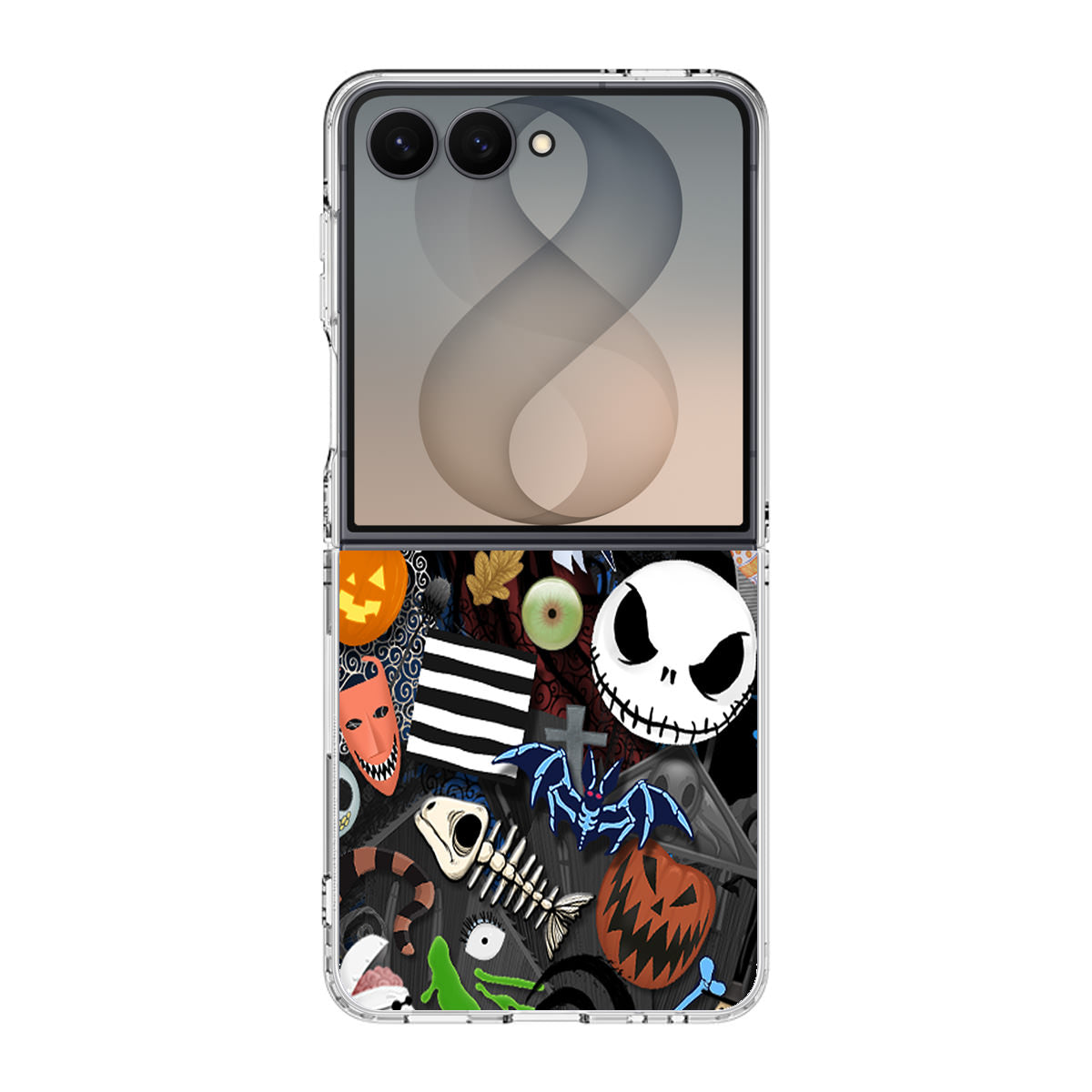 Nightmare Before Chrismast Collage Samsung Galaxy Z Flip 8 Case