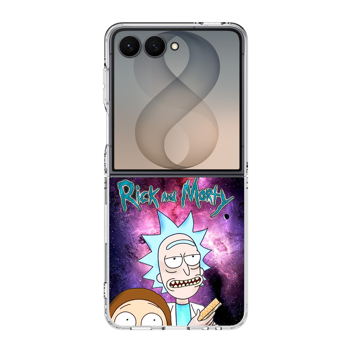 Rick And Morty Nebula Space Samsung Galaxy Z Flip 8 Case