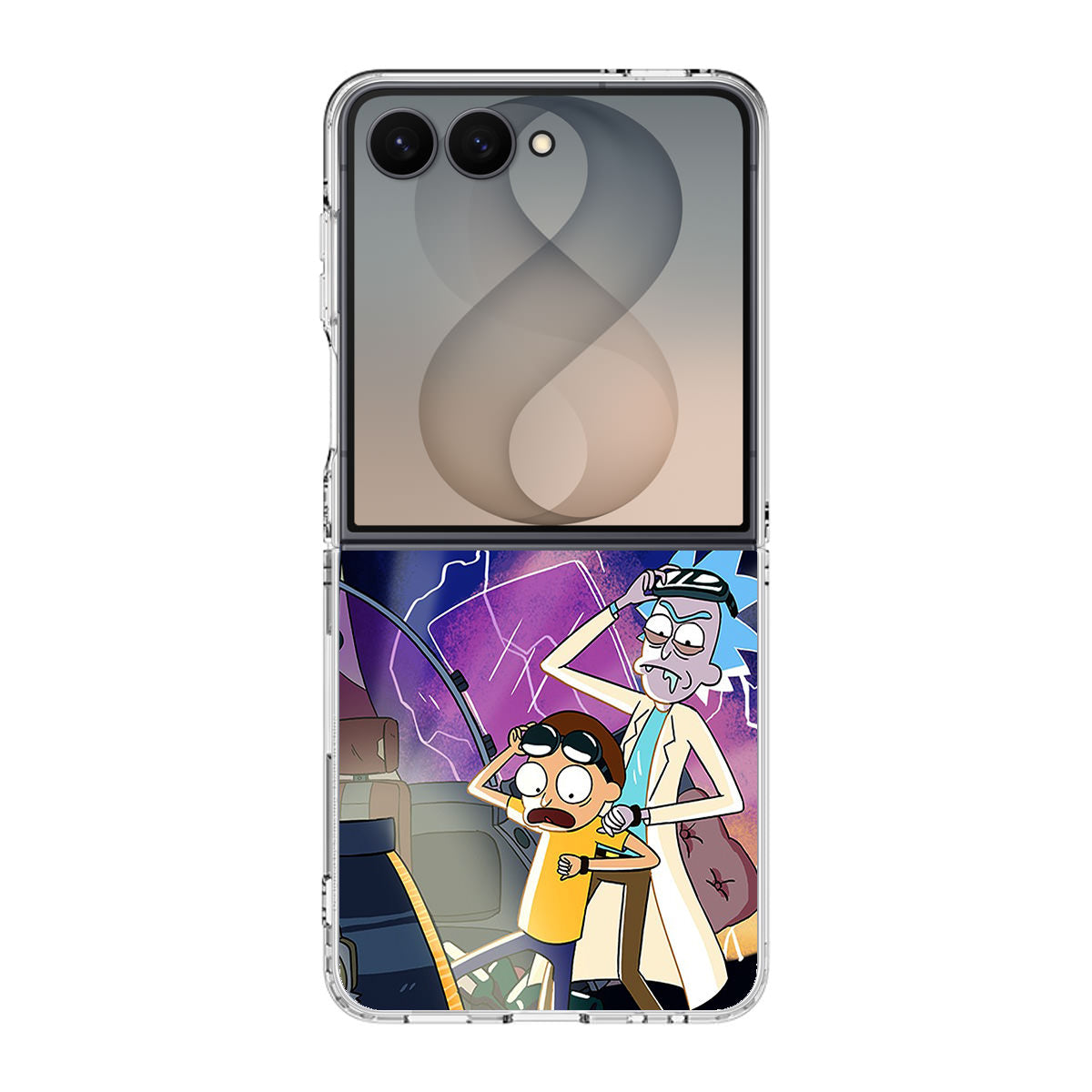 Rick And Morty Back To The Future Samsung Galaxy Z Flip 8 Case