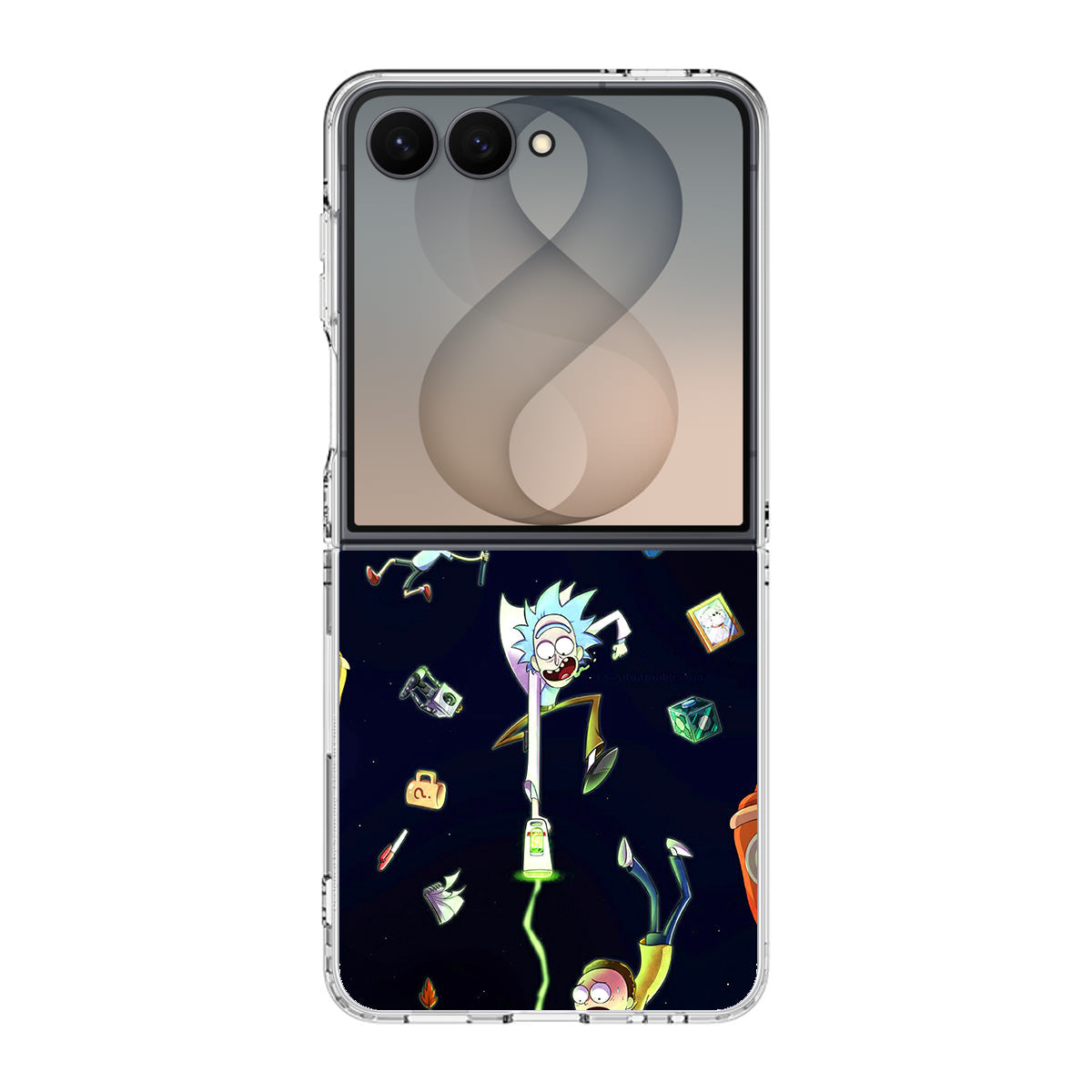 Rick And Morty Portal Fall Samsung Galaxy Z Flip 8 Case