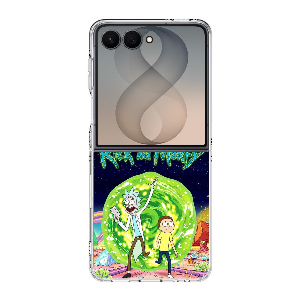 Rick And Morty Portal Gun Samsung Galaxy Z Flip 8 Case