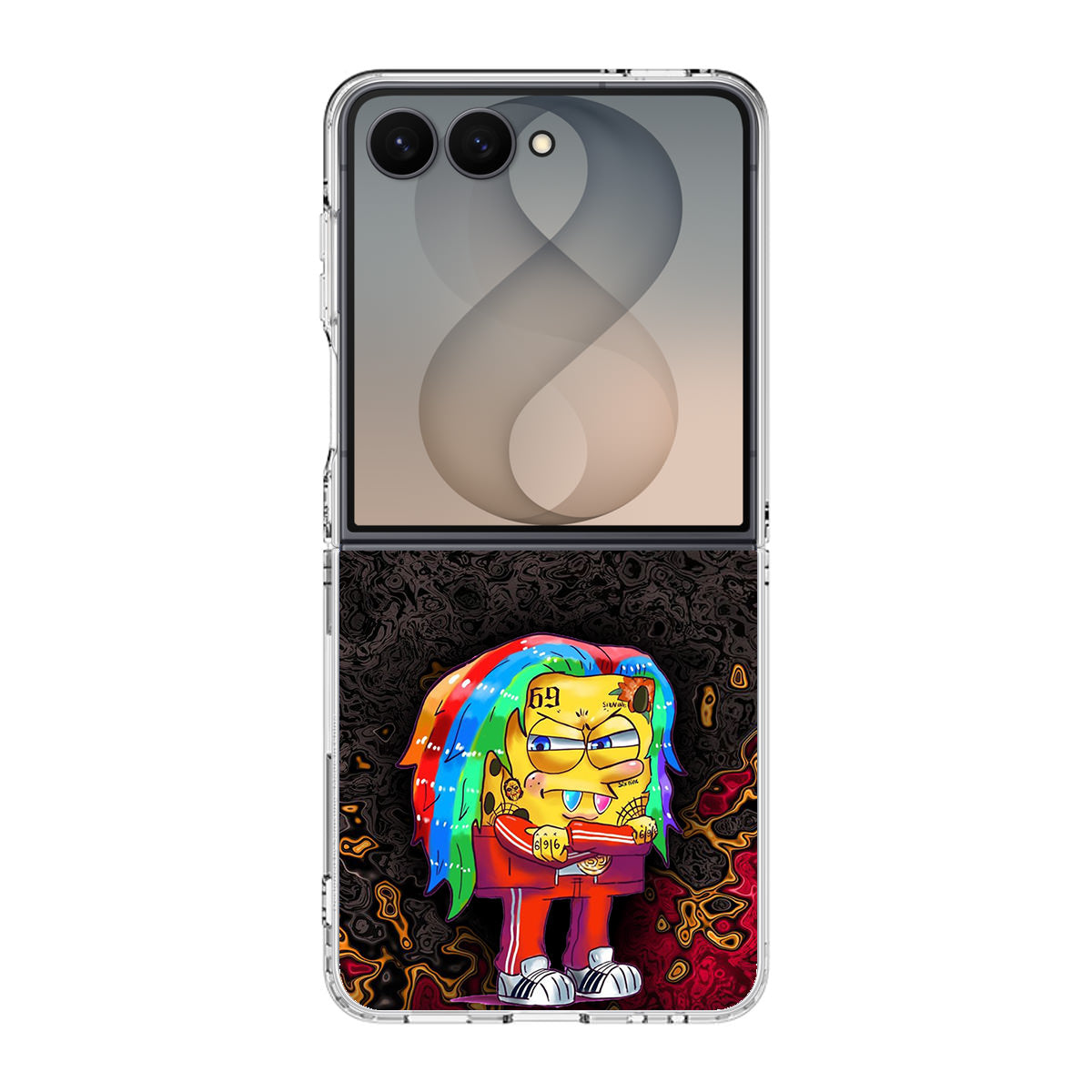 Sponge Hypebeast 69 Mode Samsung Galaxy Z Flip 8 Case