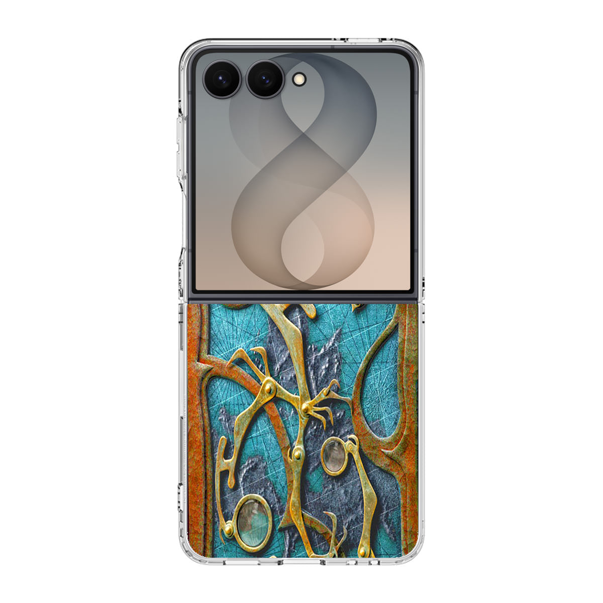 Steampunk Book Cover Samsung Galaxy Z Flip 8 Case
