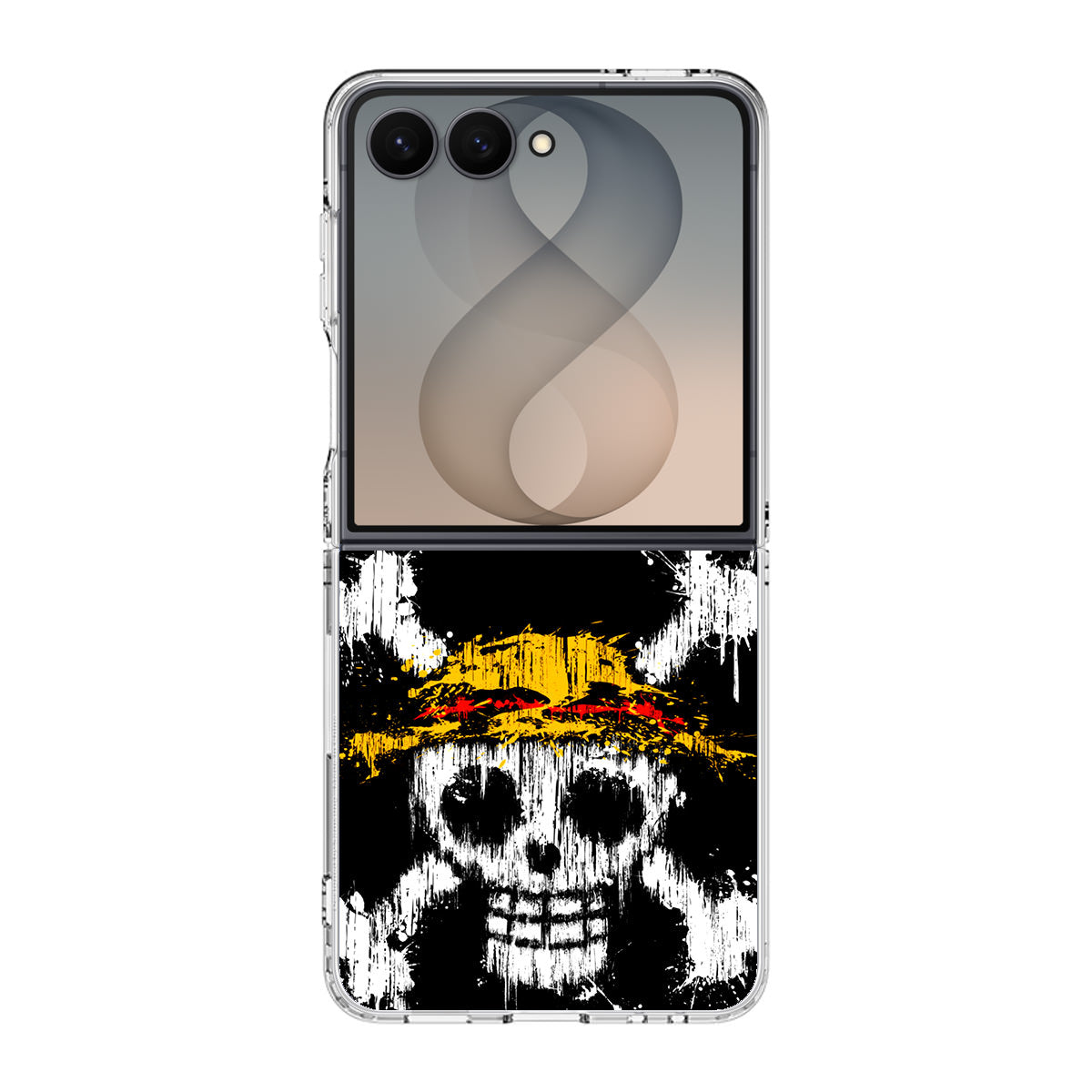 Straw Hat Pirate Logo Paint Samsung Galaxy Z Flip 8 Case