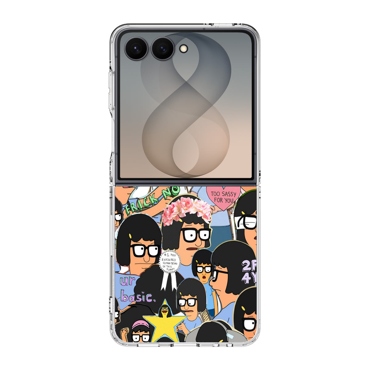 Tina Belcher Collage Samsung Galaxy Z Flip 8 Case