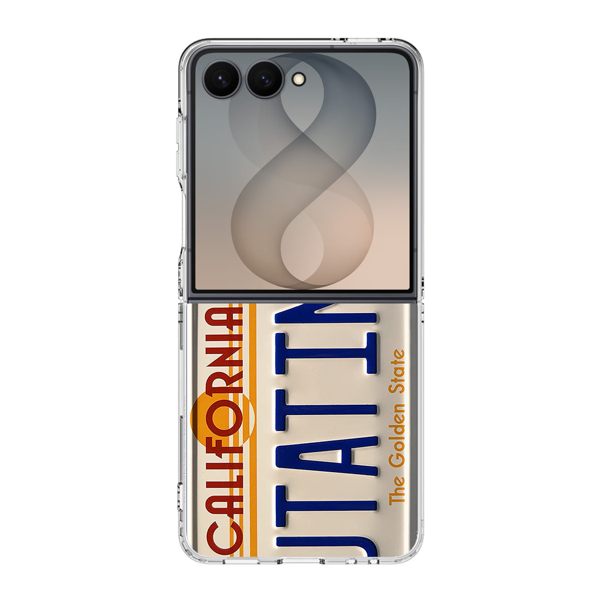 Back to the Future License Plate Outatime Samsung Galaxy Z Flip 8 Case