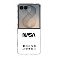 NASA Minimalist White Samsung Galaxy Z Flip 8 Case