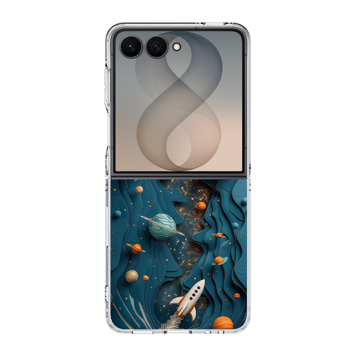 Cardboard Cosmos Samsung Galaxy Z Flip 8 Case