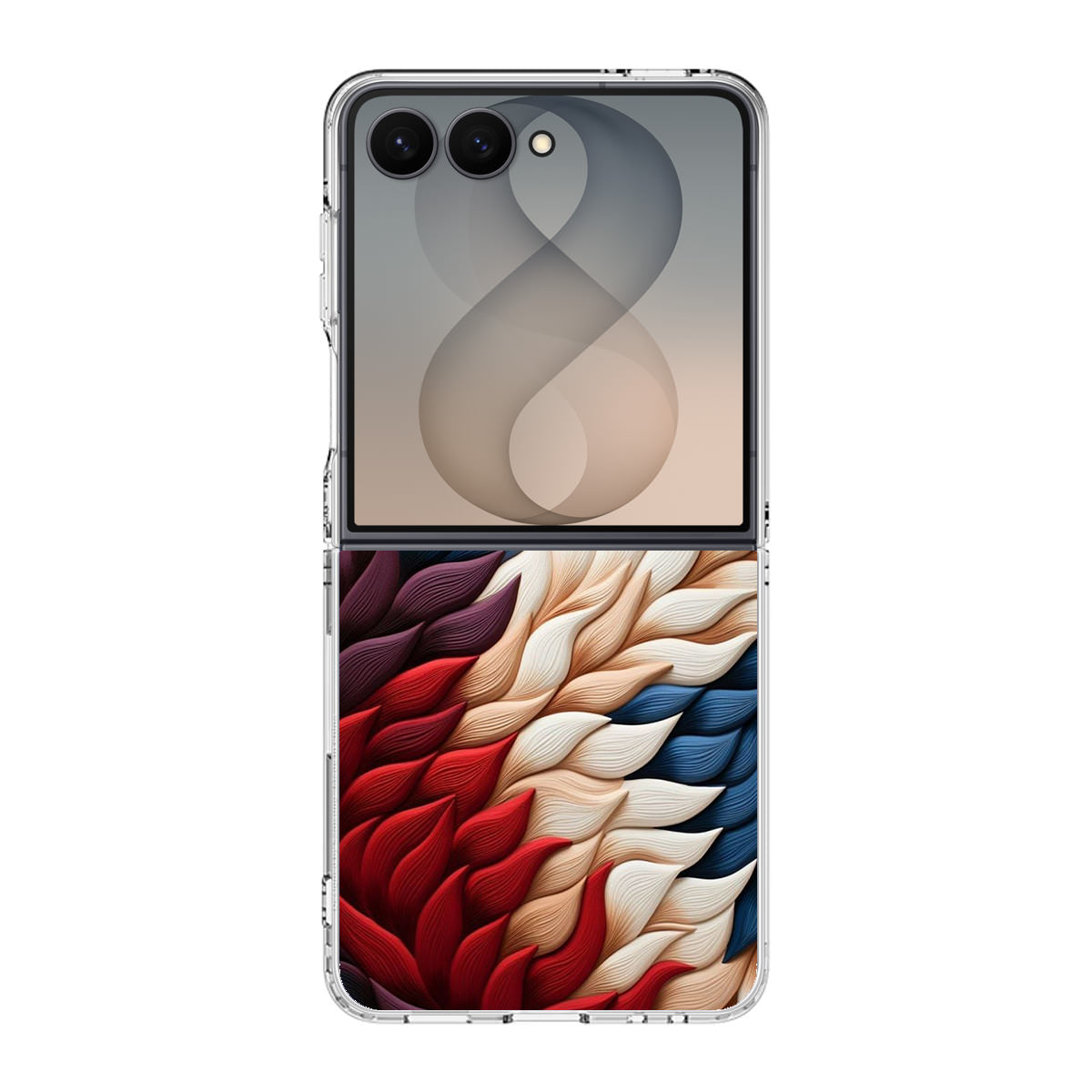 Colorful Feathers Art Samsung Galaxy Z Flip 8 Case