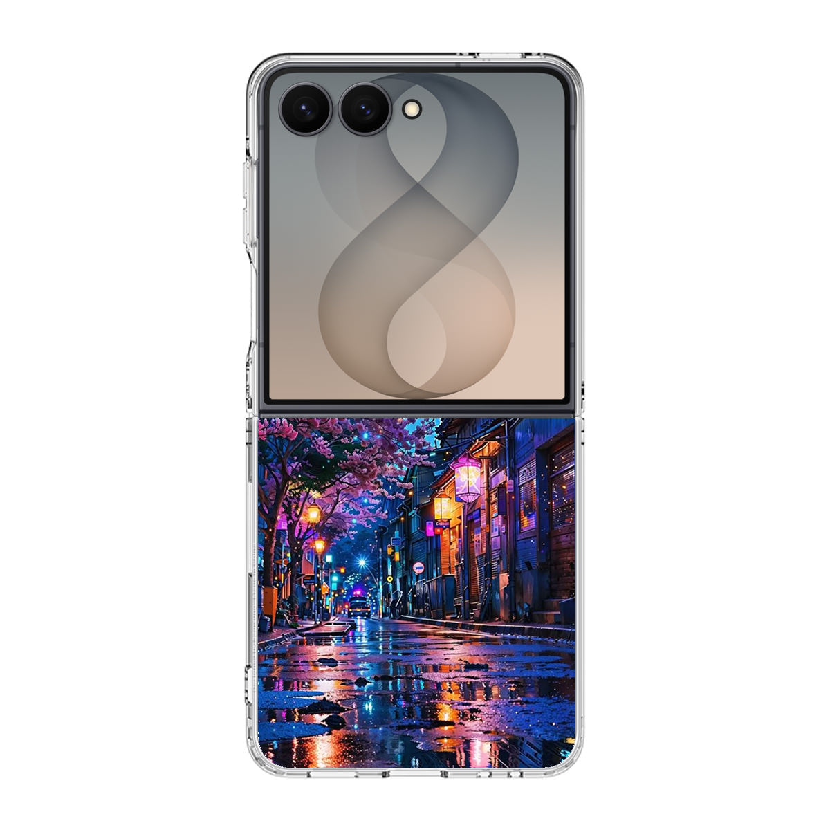 Midnight Sakura Glow Samsung Galaxy Z Flip 8 Case