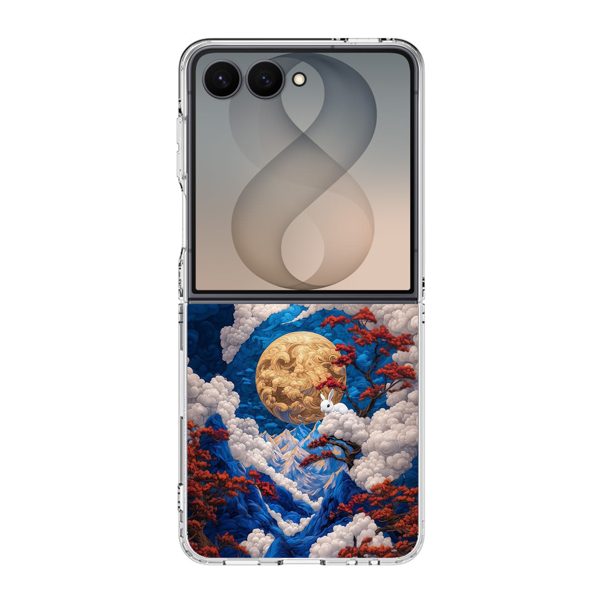 Moonlight Whispers Celestial Peaks Samsung Galaxy Z Flip 8 Case