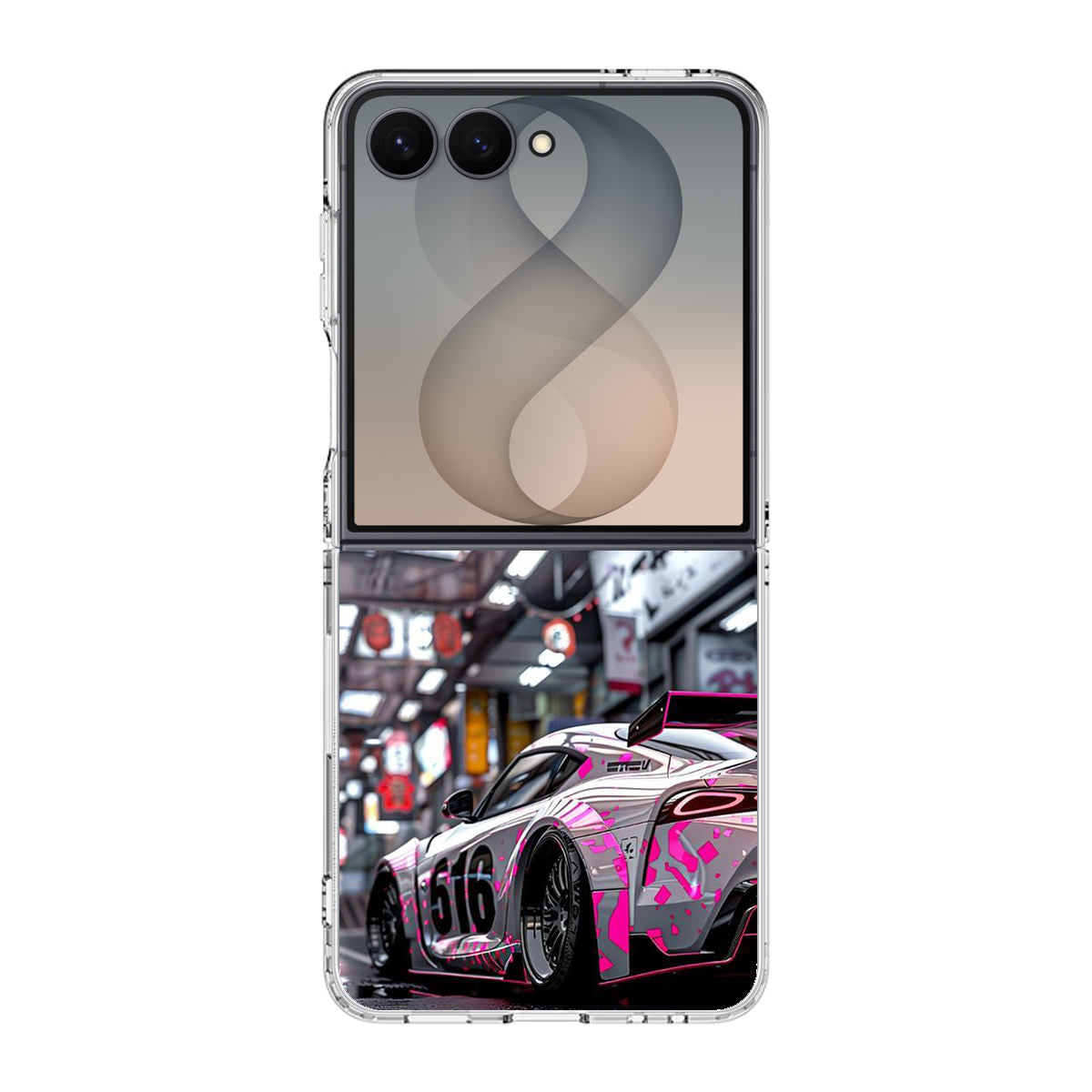 Neon Apex Drift Dreams Samsung Galaxy Z Flip 8 Case
