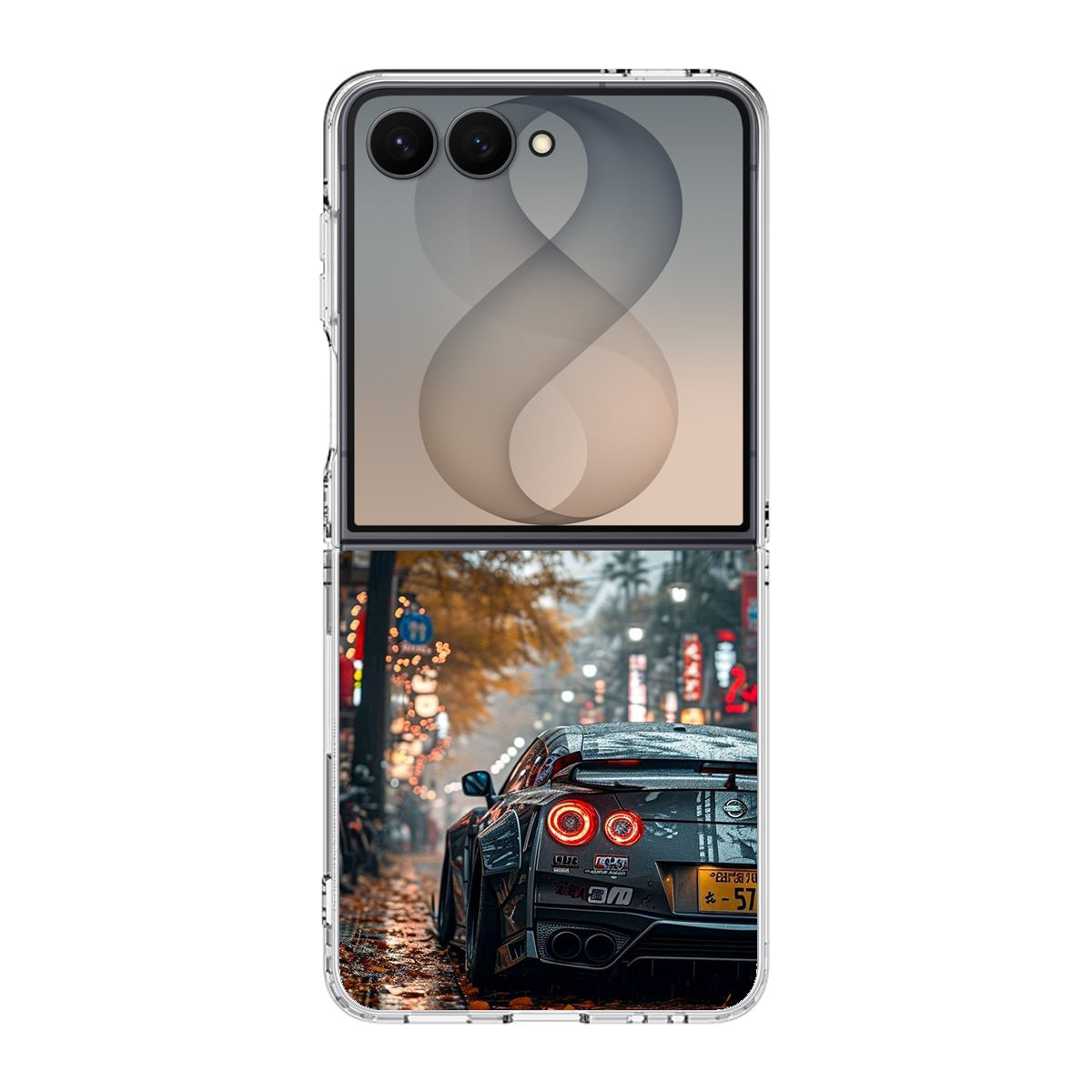 Neon Drift Autumn Streets Samsung Galaxy Z Flip 8 Case
