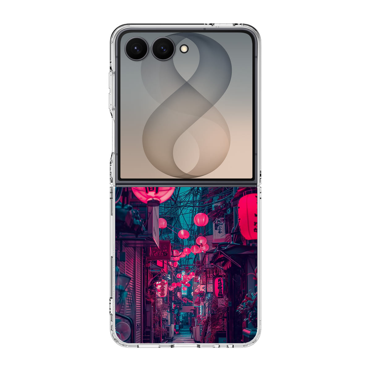 Neon Veins of the Night Market Samsung Galaxy Z Flip 8 Case
