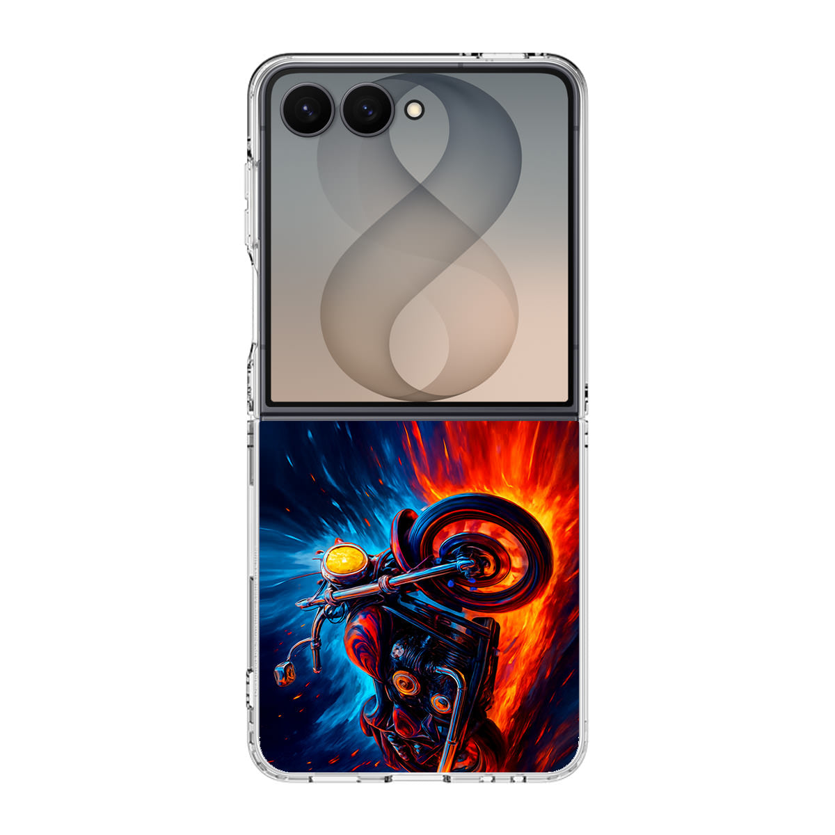Ride Through Fire and Ice Samsung Galaxy Z Flip 8 Case