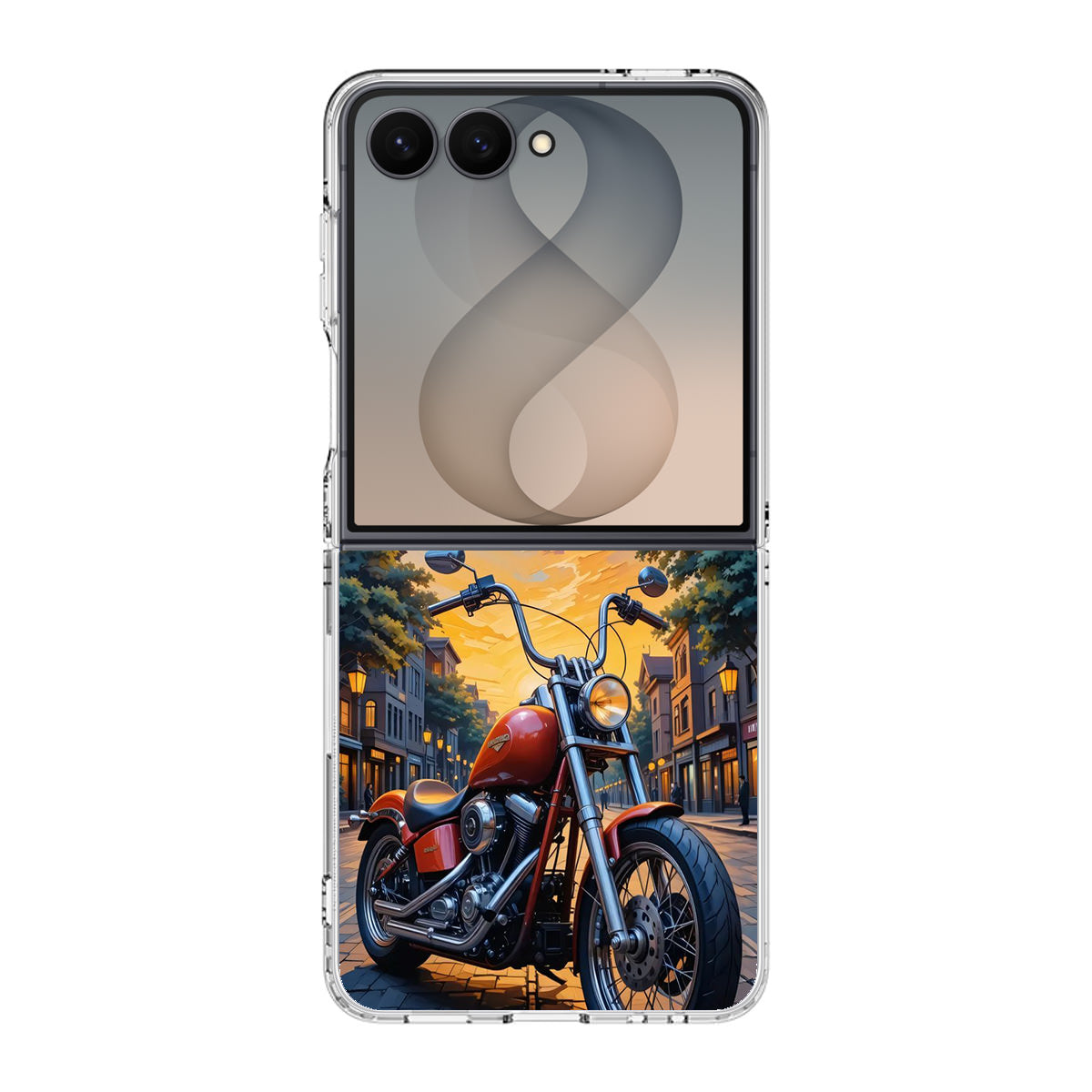 Sunset Thunder Ride Into the Glow Samsung Galaxy Z Flip 8 Case