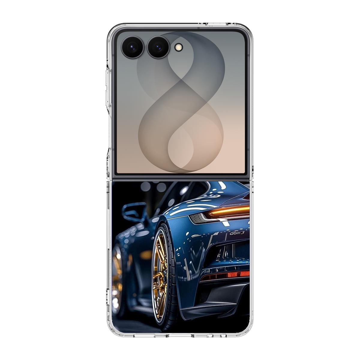 Velvet Thunder Elegance on Wheels Samsung Galaxy Z Flip 8 Case