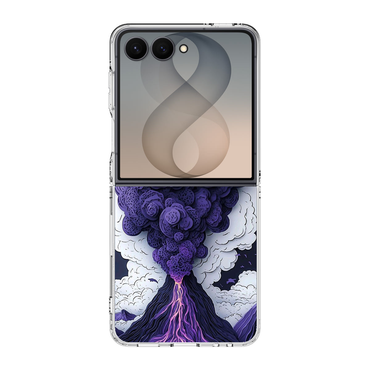 Violet Fury The Awakening Volcano Samsung Galaxy Z Flip 8 Case