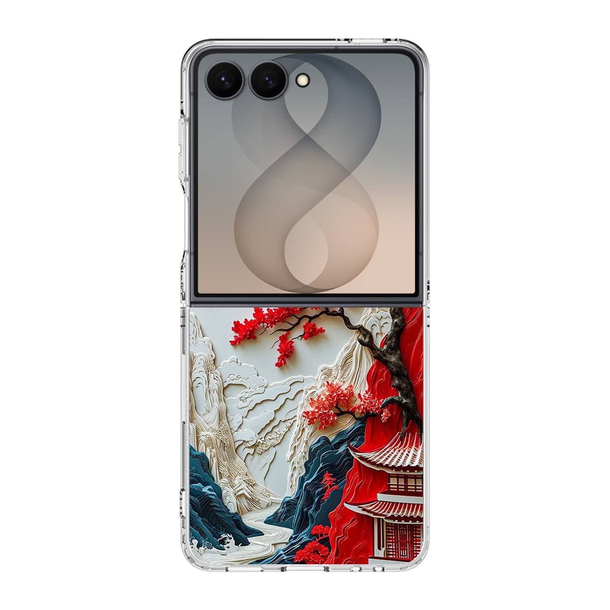 Whispers of the Crimson Zen Samsung Galaxy Z Flip 8 Case