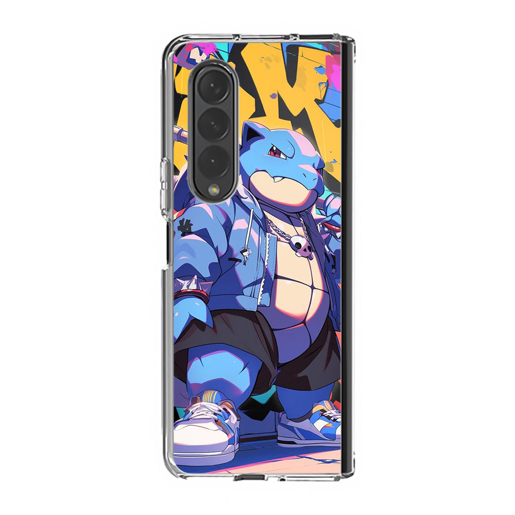 Blastoise Breaks The Block Samsung Galaxy Z Fold 4 Case