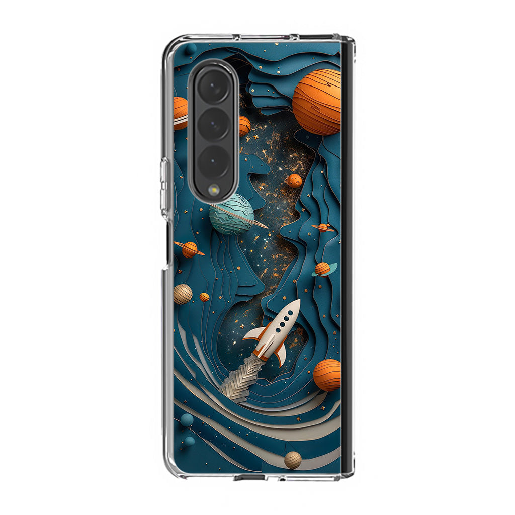 Cardboard Cosmos Samsung Galaxy Z Fold 3 Case