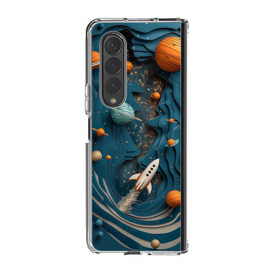 Cardboard Cosmos Samsung Galaxy Z Fold 3 Case