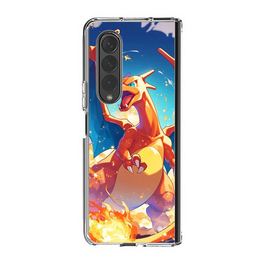 Charizard Crimson Storm Samsung Galaxy Z Fold 4 Case