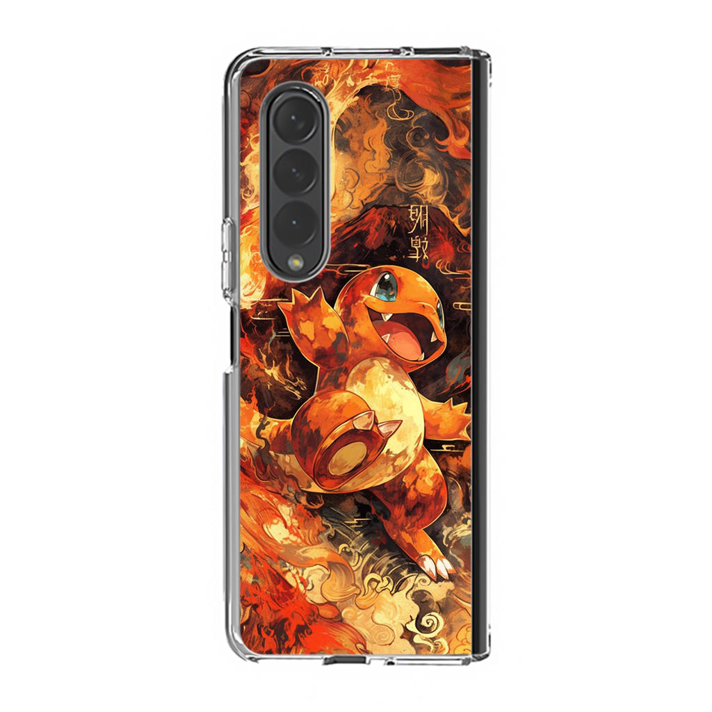 Charmander Ember Dance Samsung Galaxy Z Fold 3 Case