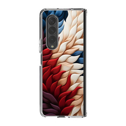 Colorful Feathers Art Samsung Galaxy Z Fold 3 Case