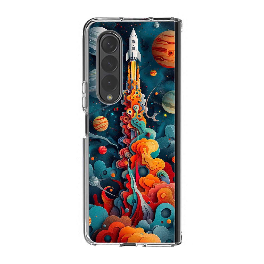 Cosmic Ignition Samsung Galaxy Z Fold 3 Case