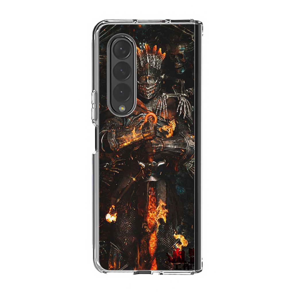 Ember King Warden Cursed Flame Samsung Galaxy Z Fold 4 Case