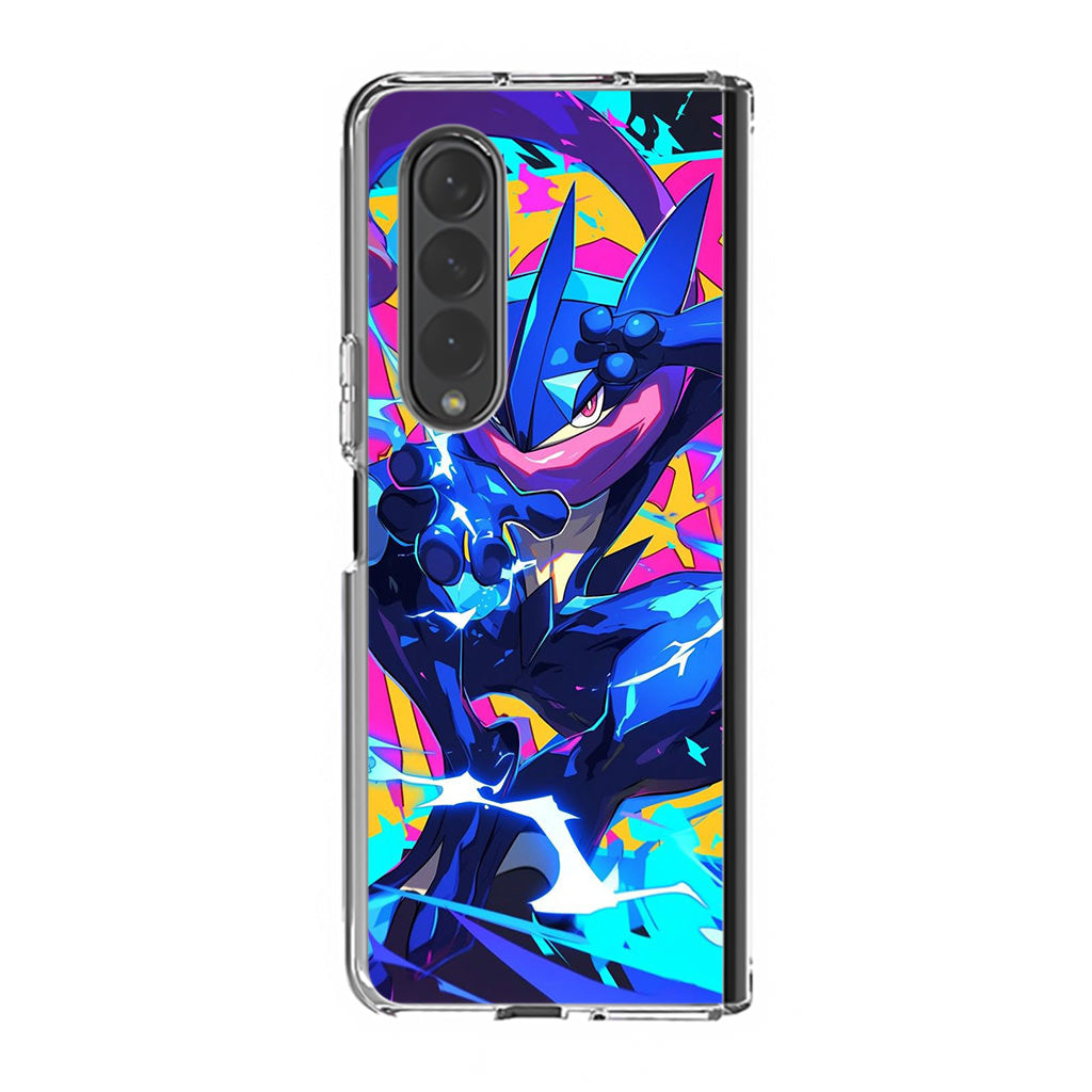 Greninja Aqua Blast Samsung Galaxy Z Fold 3 Case
