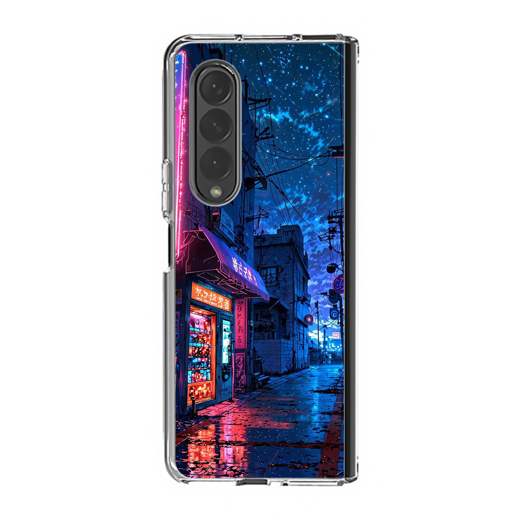 Japan Neon Reverie Samsung Galaxy Z Fold 4 Case