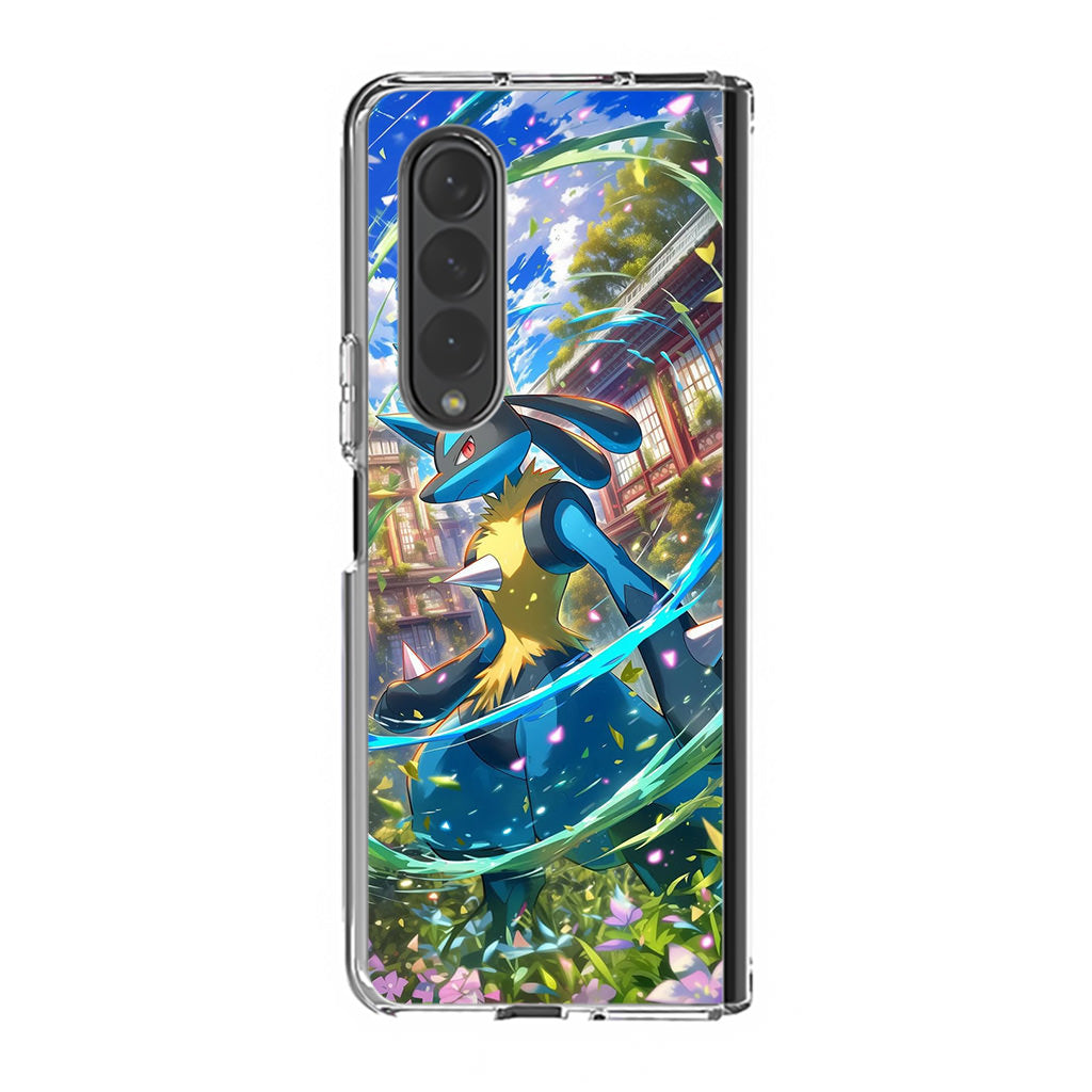Lucario Precognitive Aura Samsung Galaxy Z Fold 4 Case